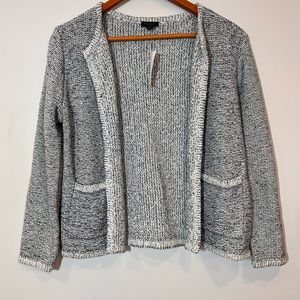 Ann Taylor Factory Sweather Black and White M